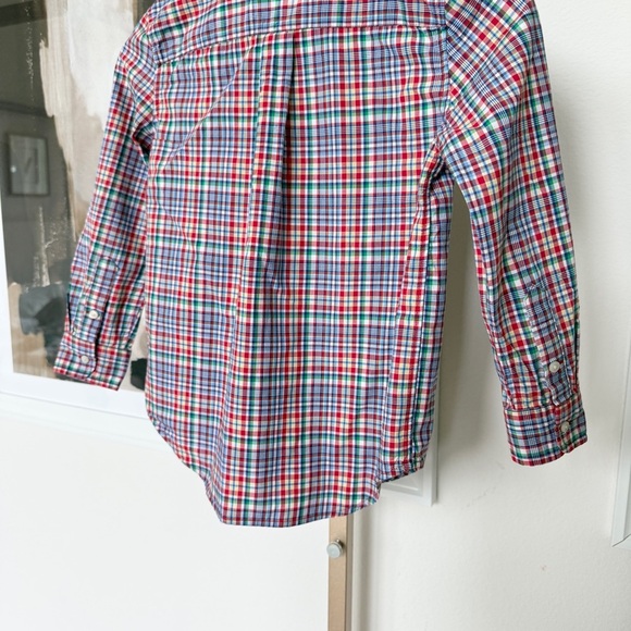 Ralph Lauren Boys Plaid Button-Down Shirt Size 6 Long Sleeve Multicolor Cotton - Picture 8 of 10